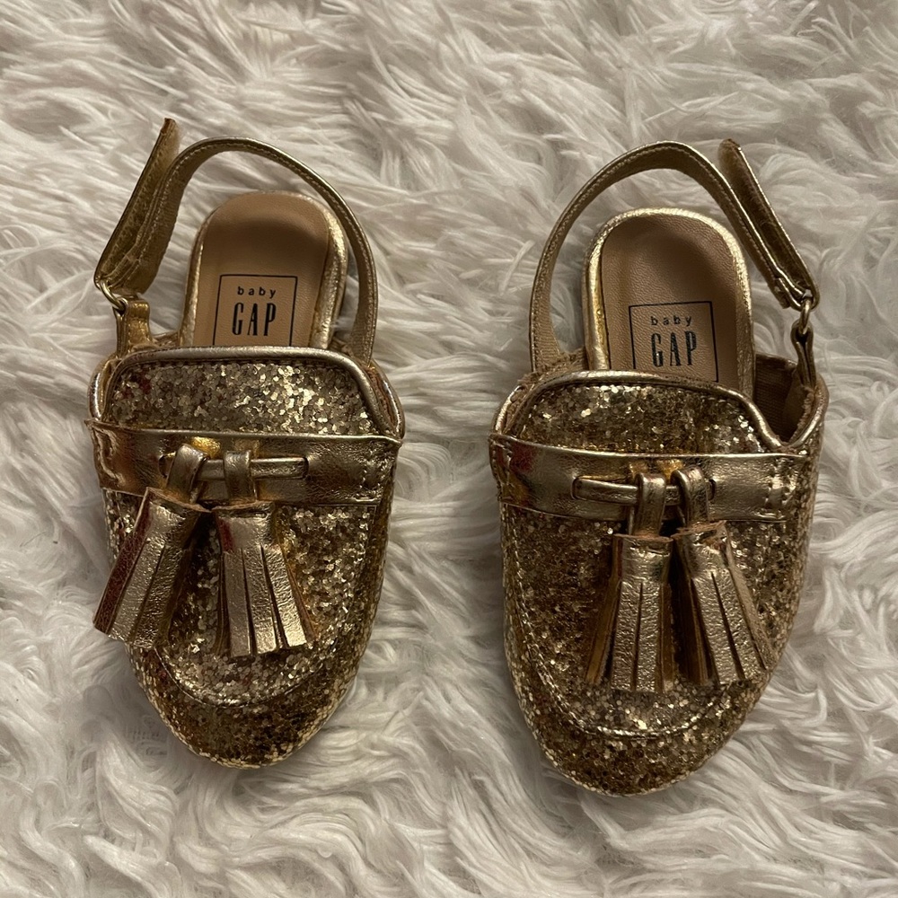 Gap Sparkle Slides.